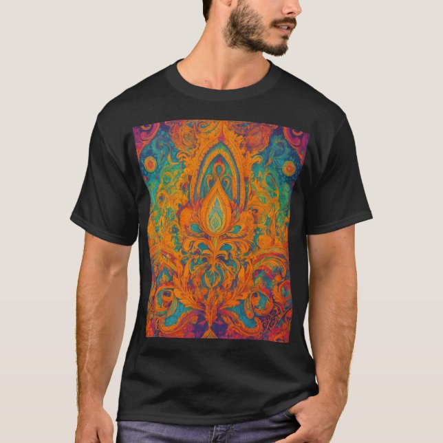 T-shirt rangoli indien (Devant)