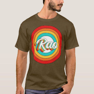 T-shirt Rao Nom Chemise Vintage Rao Cercle