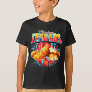 T-shirt Rap Contrefaçon Tenders de Poulet Drôles Vintage 9