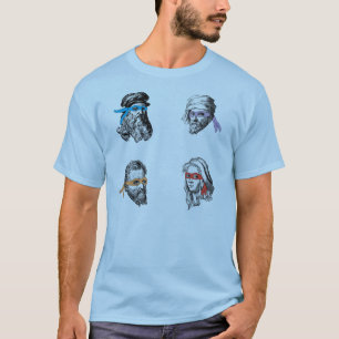 T-shirt Raphael Michelagelo de Leonardo Donatello de Ninja