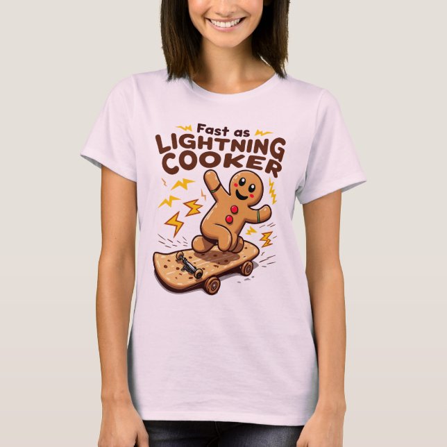T-shirt Rapide comme Éclair Patinage d'épices (Devant)