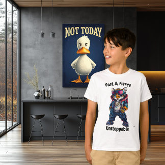 T-shirt Rapide, Féroce et Inarrêtable - Art de Léopard Coo