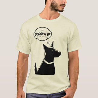 T-shirt Rappel des déchets de chiens