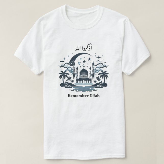 T-shirt Rappelez-vous Allah (Design devant)