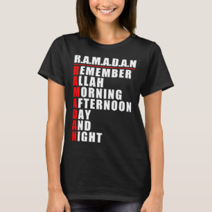 T-shirt Rappelez-vous Allah Ramadan Kareem Ramadan Moubara