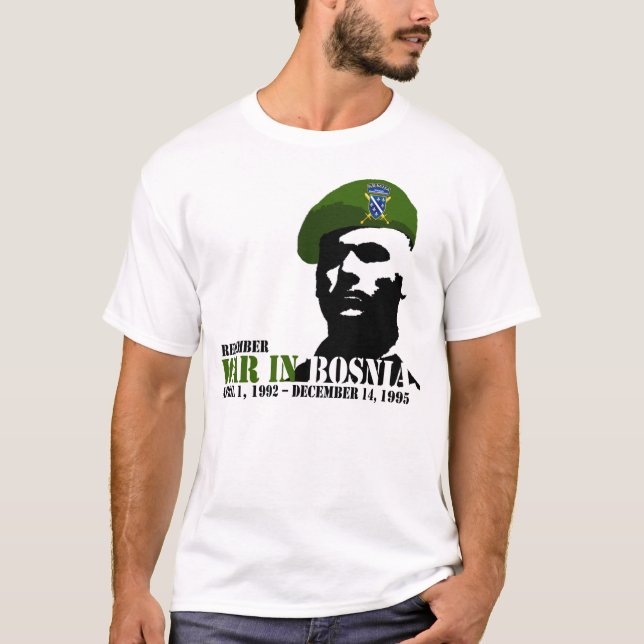 T-shirt Rappelez-vous Bosna (Devant)