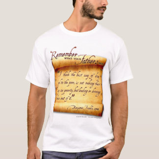 T-shirt Rappelez-vous ce que vos pères ont dit : Benjamin