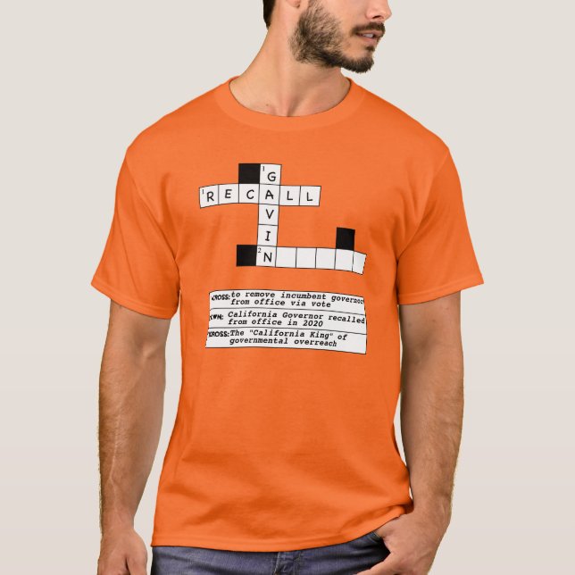 T-shirt Rappelez-vous de Gavin Crossword (Devant)