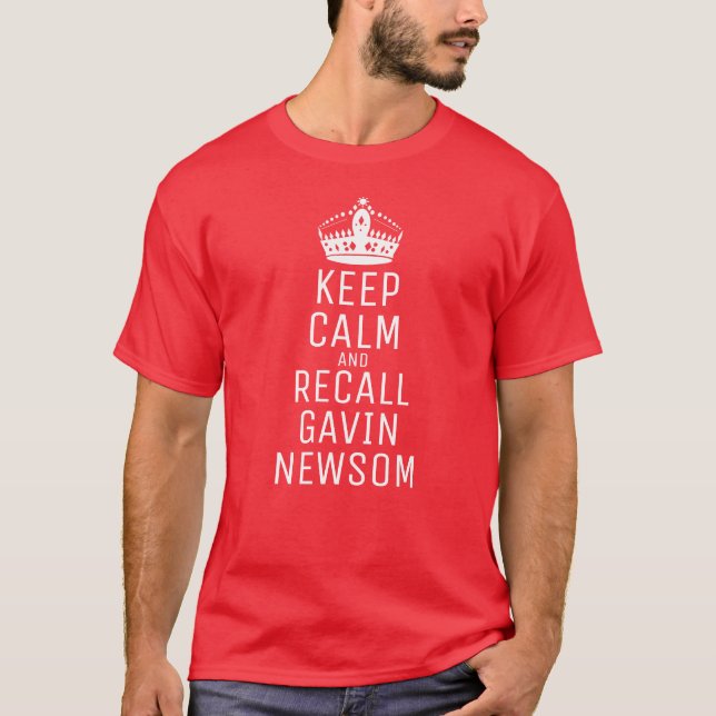 T-shirt Rappelez-vous de Gavin Newsom (Devant)