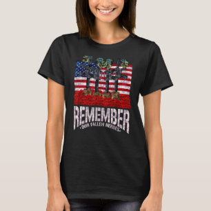 T-shirt Rappelez-vous Fallen Heroes Poppy Memorial Day Vét