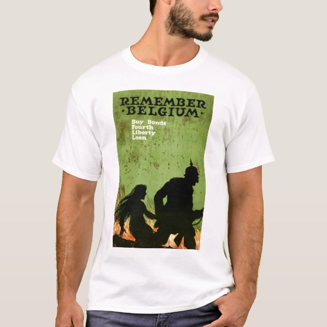 T-shirt Rappelez-vous la Belgique (Devant)