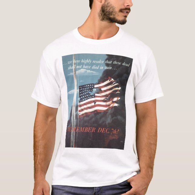 T-shirt Rappelez-vous la deuxième guerre mondiale du 7 (Devant)