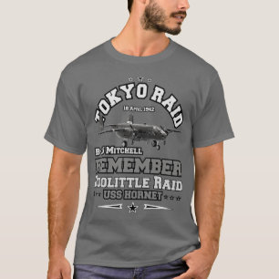 T-shirt Rappelez-vous le raid de tokyo b25 mitchell 18 avr