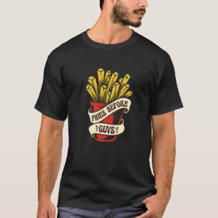 T-shirt Rappelez-vous les frites avant les gars de la nour