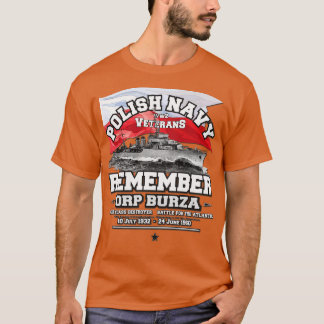 T-shirt RAPPELEZ-VOUS ORP Burza Polonais Navy Destroyer