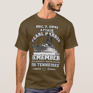 T-shirt RAPPELEZ-VOUS Pearl Harbour BB43 USS Tennessee