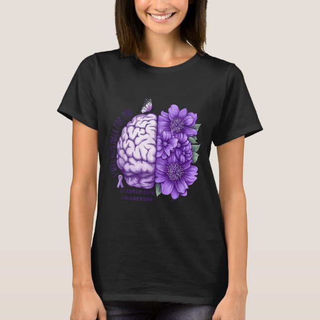 T-shirt Rappelez-vous pour vous fleurs de sensibilisation  (Devant)