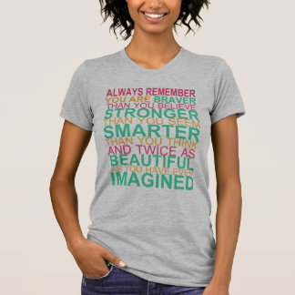 T-shirt Rappelez-vous TOUJOURS… la pièce en t INSPIRÉE