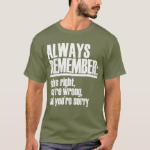 Rappelez-vous toujours qu'elle a raison