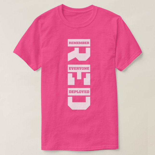 T-shirt Rappelez-vous tous déployés RED Friday Vertical Wh (Design devant)