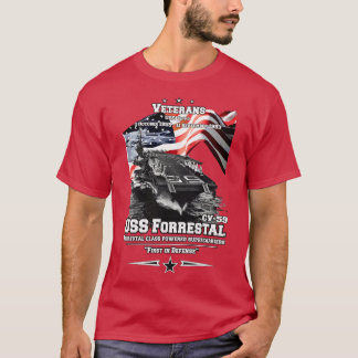 T-shirt RAPPELEZ-VOUS USS Forrestal Navy marins