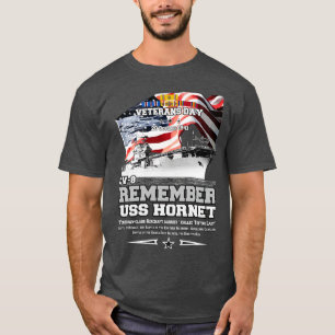 T-shirt RAPPELEZ-VOUS USS Hornet CV8 Aéronefs rier