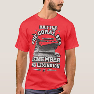 T-shirt RAPPELEZ-VOUS USS Lexington CV2 Bataille de Coral