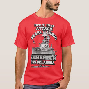 T-shirt RAPPELEZ-VOUS USS Oklahoma BB37 Pearl Harbour
