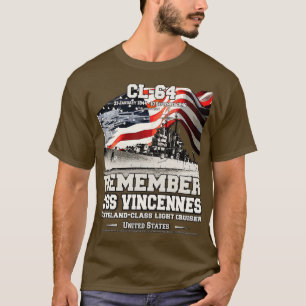 T-shirt RAPPELEZ-VOUS USS Vincennes CL64 anciens combattan