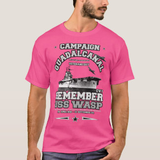 T-shirt RAPPELEZ-VOUS USS WASP CV7 Campagne Guadalcanal