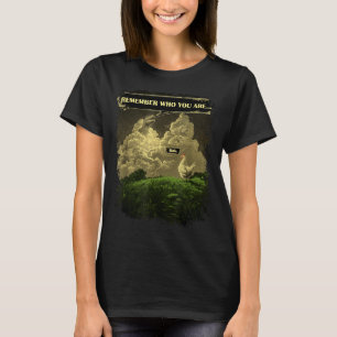 T-shirt Rappelle-toi qui tu es Dinosaure poulet drôle Evol