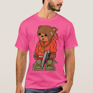 T-shirt Rapper Bear Hip hop Teddy Rap Gangster Hippie Hip-