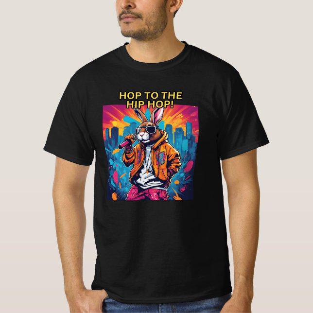 T-shirt Rappeuse Lapin Hip Hop (Devant)