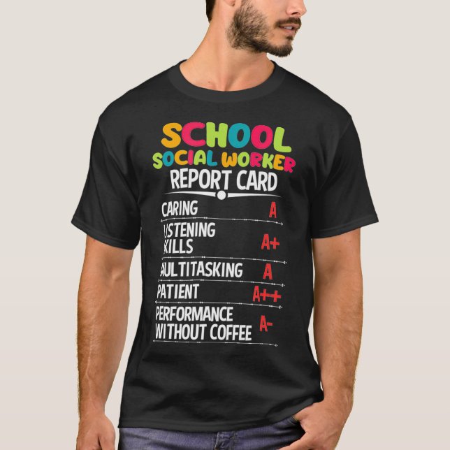 T-shirt Rapport Card de l'école (Devant)