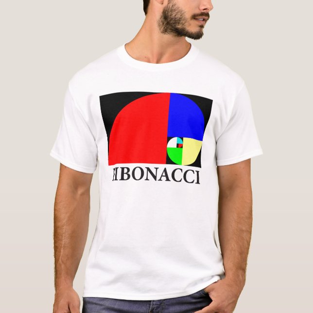 T-shirt Rapport d'or, spirale de Fibonacci (Devant)