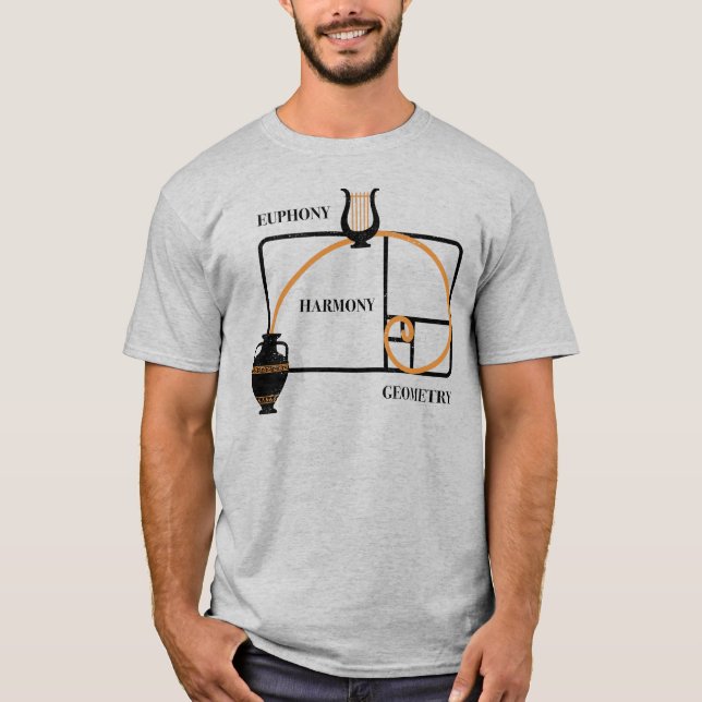 T-shirt Rapport Doré Grèce : Euphonie, Harmonie, Géométrie (Devant)