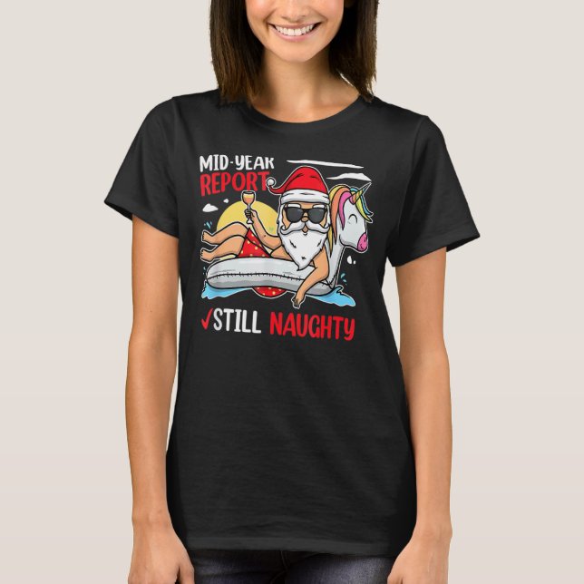T-shirt Rapport Mi-Année Noël Juillet (Devant)