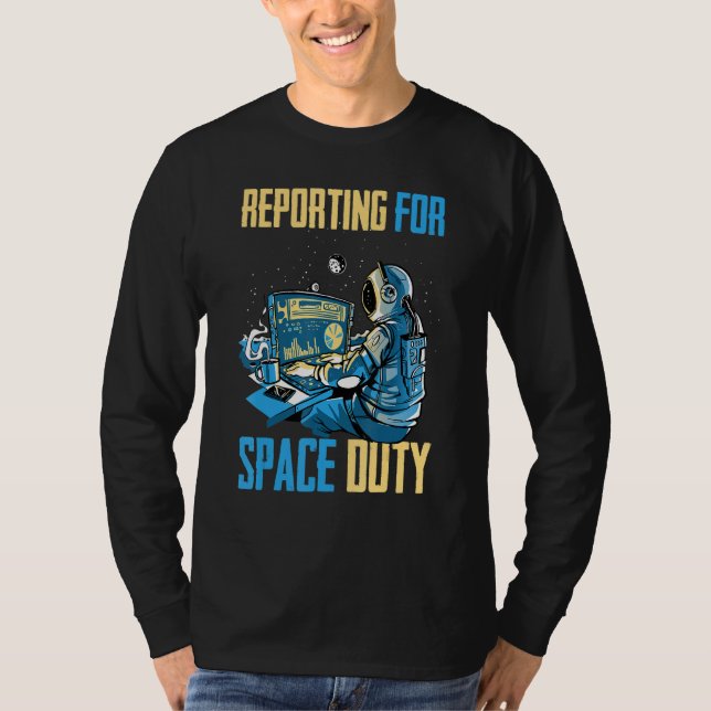 T-shirt Rapports D'Astronaute Pour Le Café Spatial Sp (Devant)