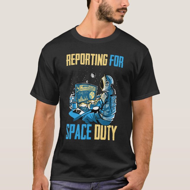 T-shirt Rapports D'Astronaute Pour Le Café Spatial Sp (Devant)