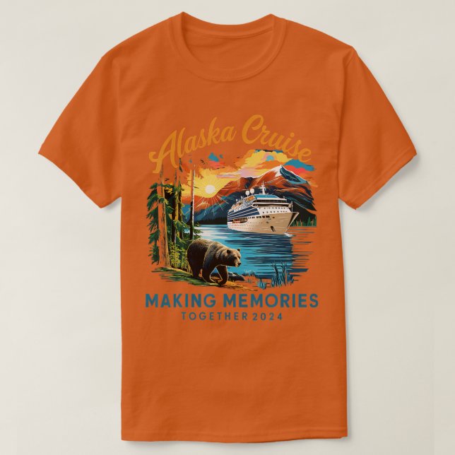 T-shirt Rapprocher Famille Amis Et Groupe Alaska Cruise 20 (Design devant)