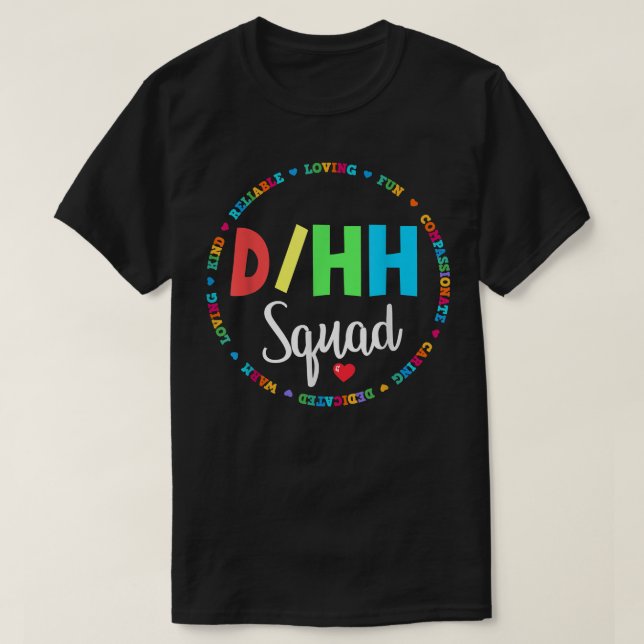 T-shirt Rapprocher l'enseignant de DHP Sourd difficile à e (Design devant)