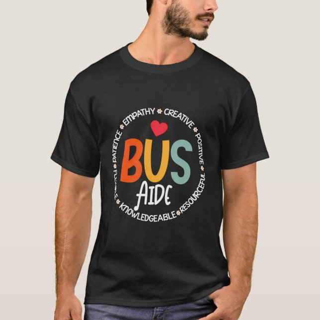 T-shirt Rapprocher L'Escouade De L'Aide D'Autobus Pour Le  (Devant)