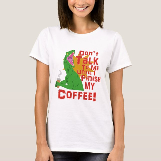 T-shirt Raptors et café (Devant)