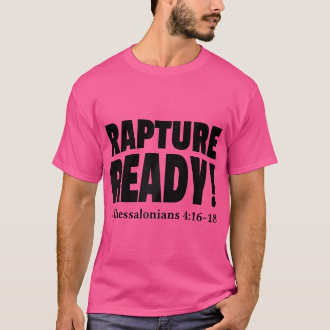T-shirt Rapture Ready Jésus Prochainement Prophète Chris (Devant)
