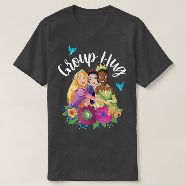 T-shirt Rapunzel, Blanche-Neige, Gros Coin Tiana (Design devant)