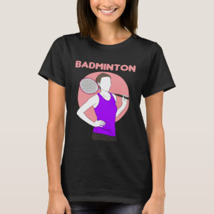 T-shirt Raquette de Badminton Sport Femme Fille Tire 1