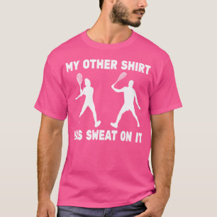 T-shirt Raquette de joueur de squash Balle Raquette de squ