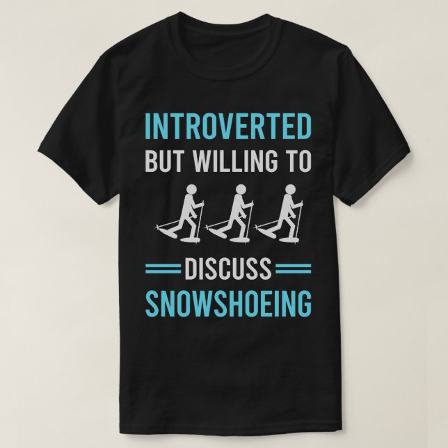 T-shirt Raquette de neige introduite (Design devant)