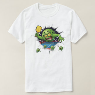 T-shirt Raquette de Pickleball Drôle Smash Chaos sur le Co