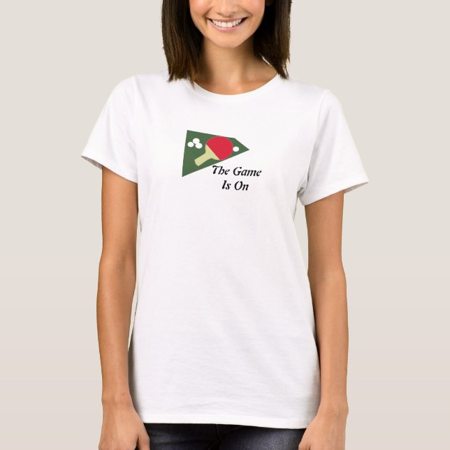 T-shirt Raquette de ping-pong et balles (Devant)